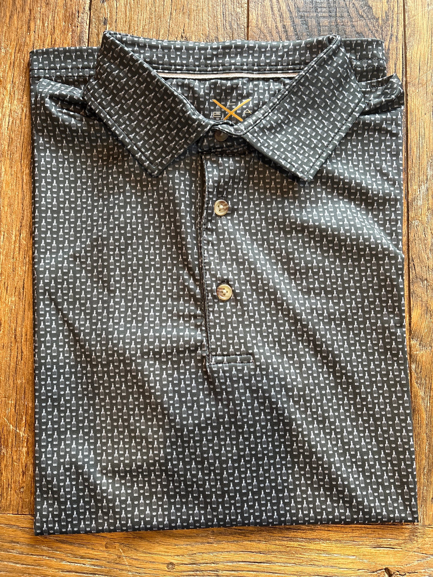 Whiskey Bottle Performance Polo