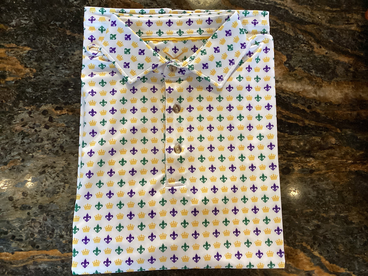 Fleur De Lis & Cown Performance Polo