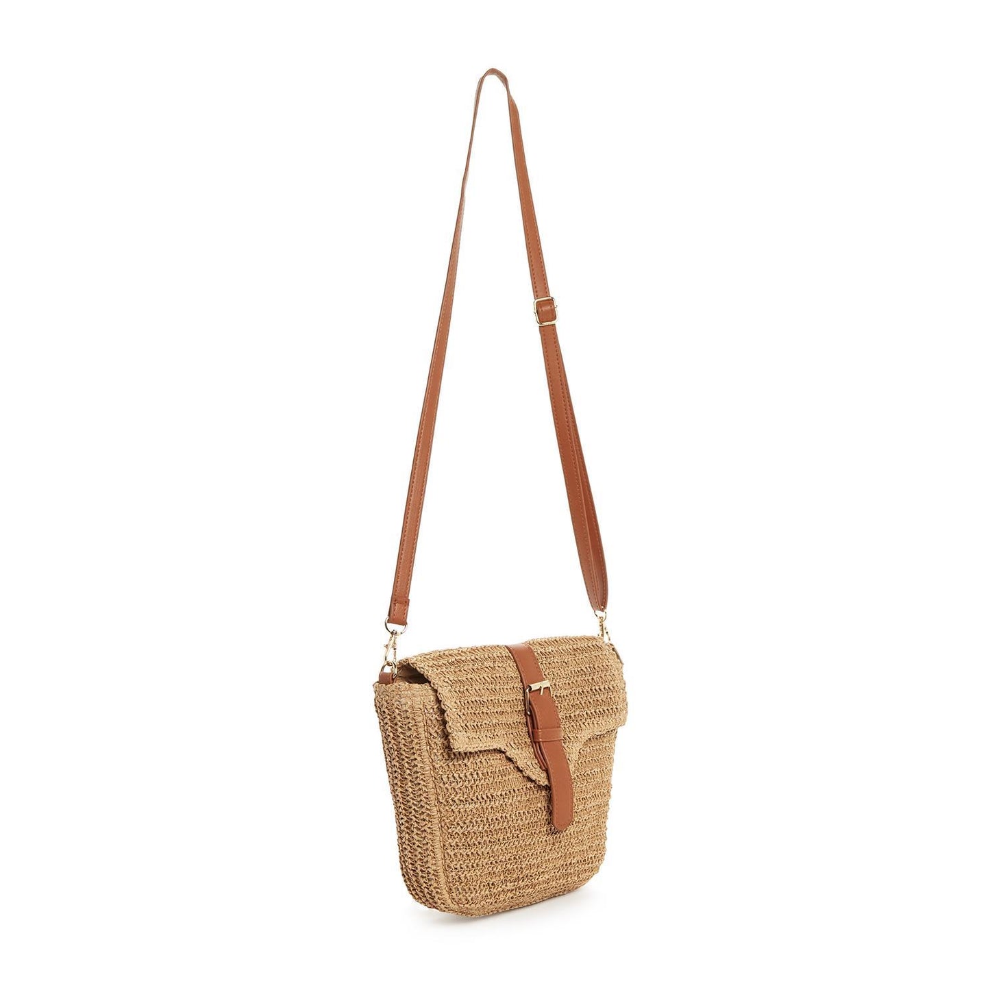 Raffia Crossbody Bag