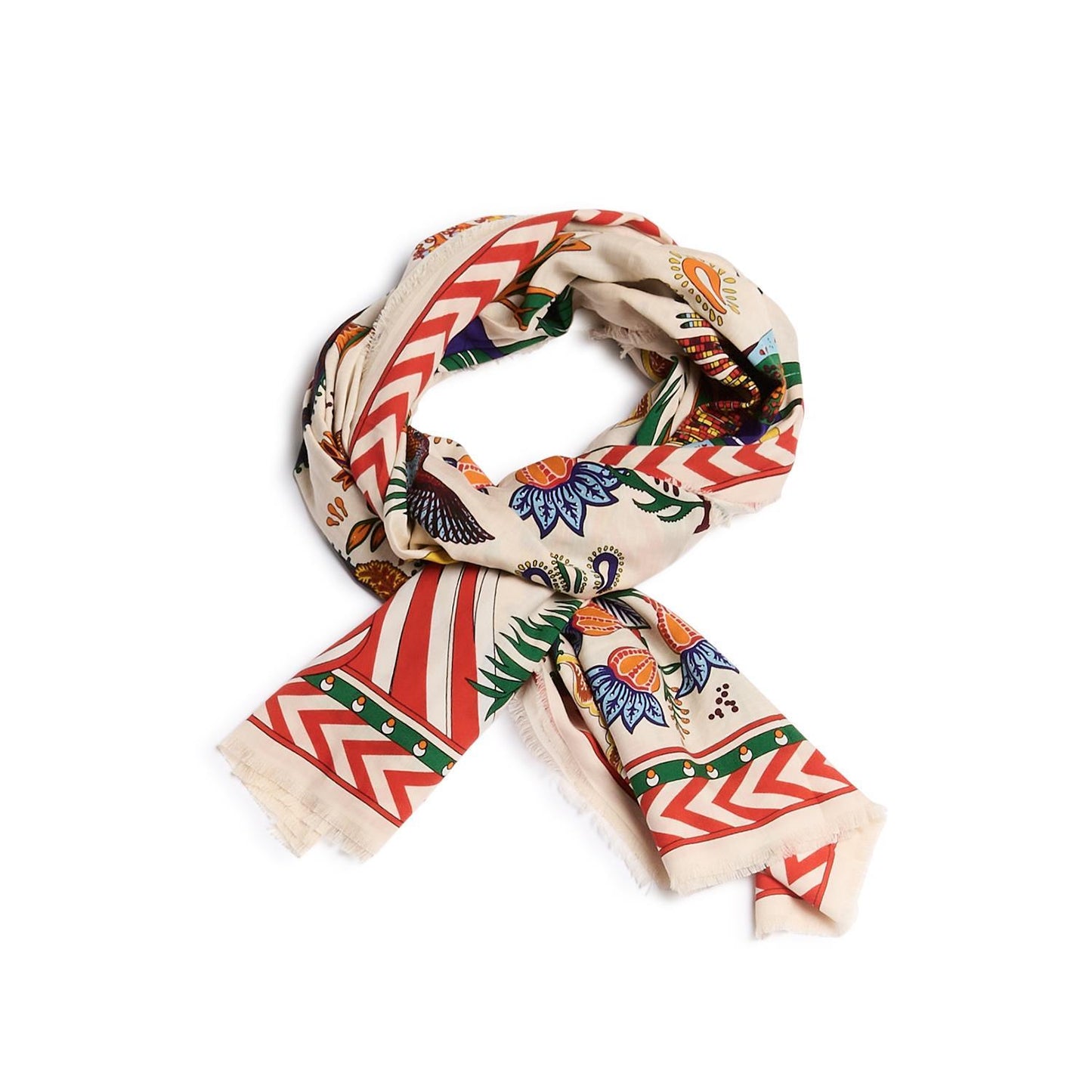 Magic India Beige Rectangle Scarf