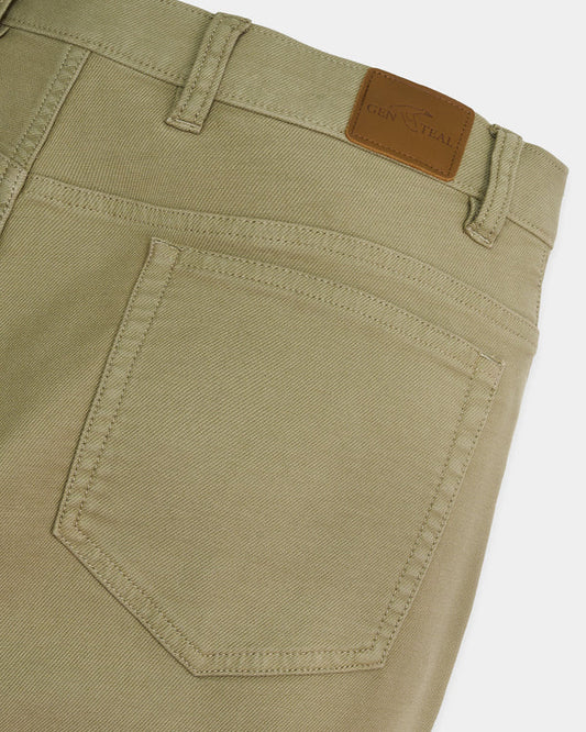 Olive Barlow Five-Pocket Pant