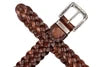 Artisan Italian Bridle Leather Hand Woven Belt