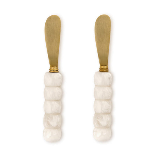 White Beaded Spreaders