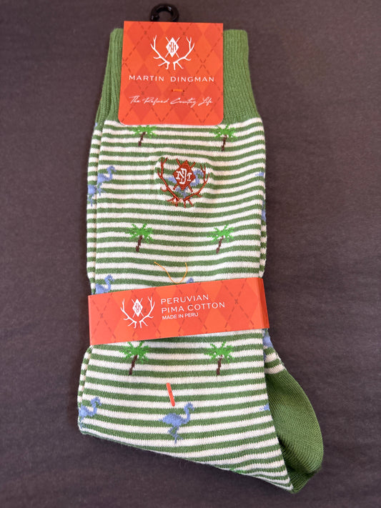 Tropical Stripe Peruvian Pima Cotton Socks