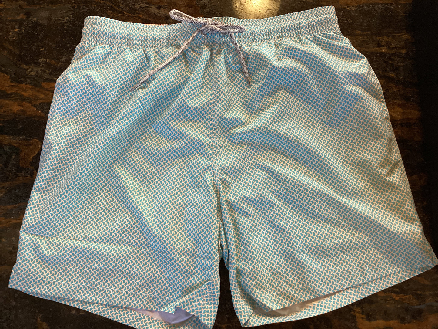 Wave Print Swim Trunk