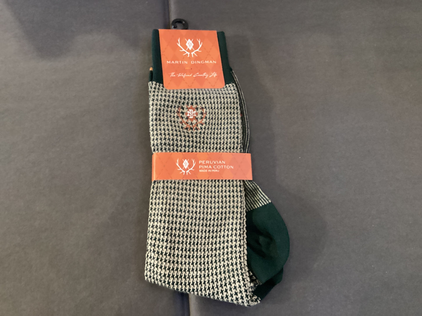 Puppy Tooth Peruvian Pima Socks