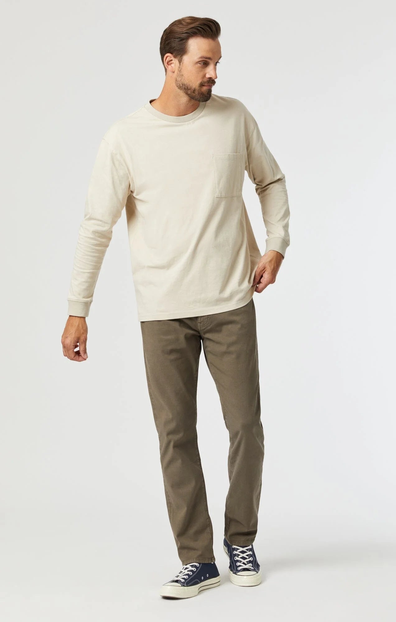 Marcus Slim Straight Leg | Regular Rise | Luxe Twill