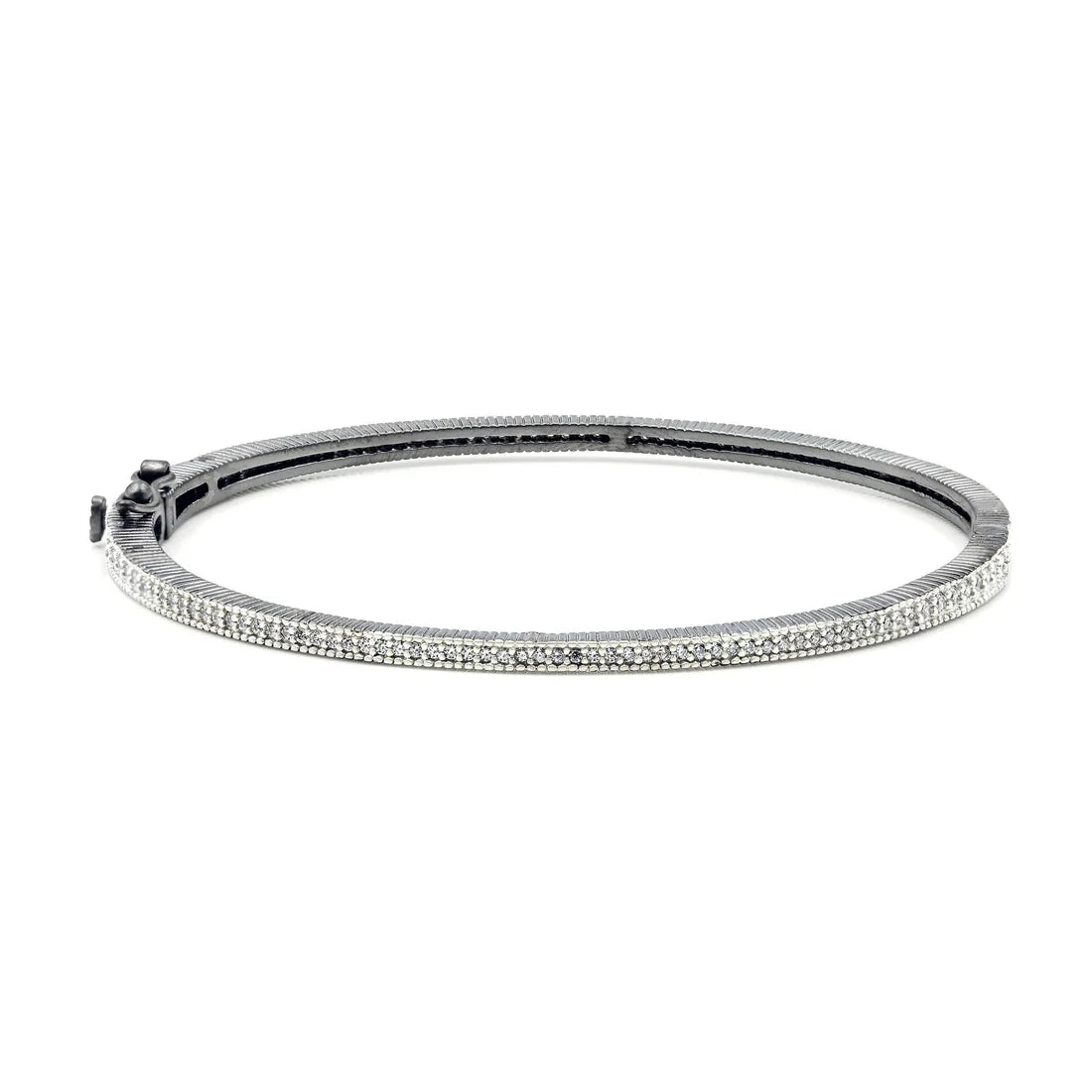 The Classic Pave Hinge Bangle