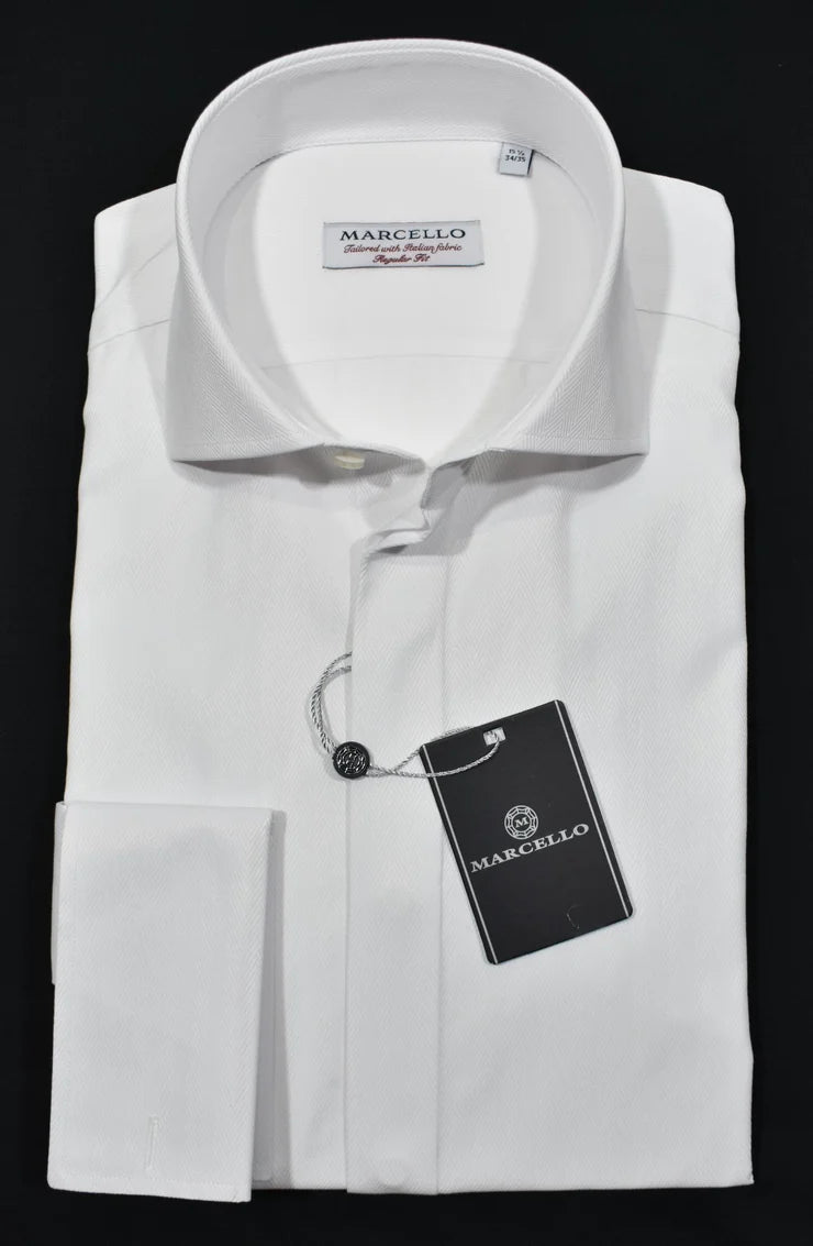 marcello dress shirt Marcello L/S Pattern Shirt, Black L