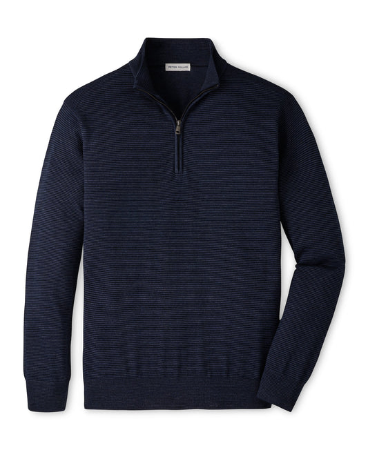 Canton Stripe Quarter Zip Sweater