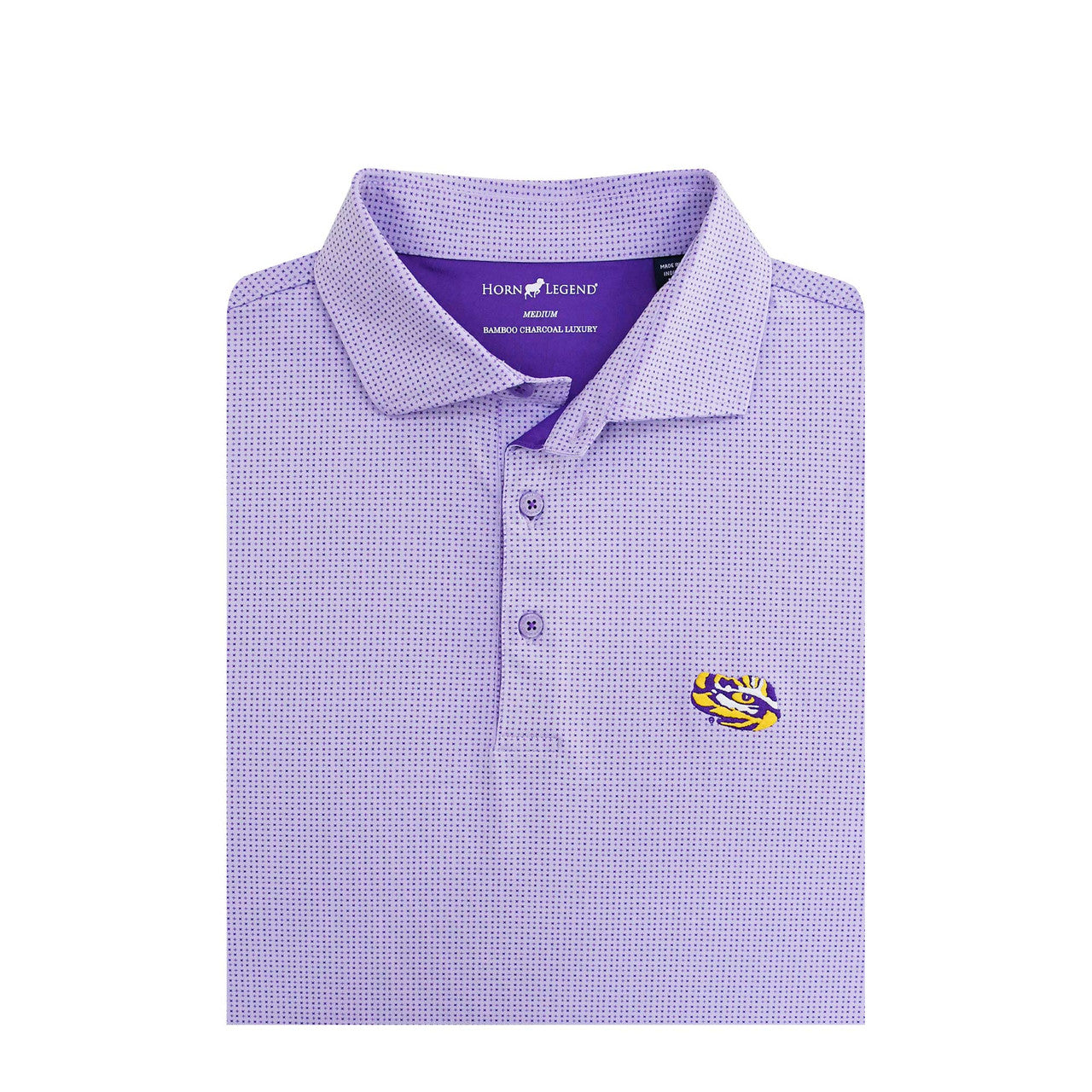 LSU Tigers Checker Polo