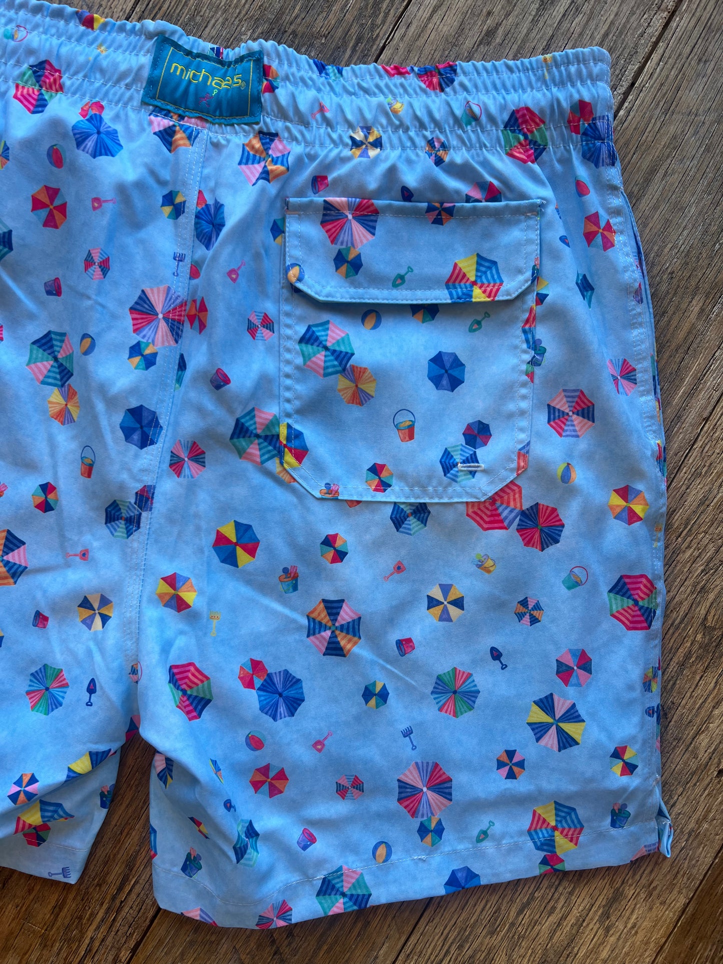 Shady Beach Swim Trunks