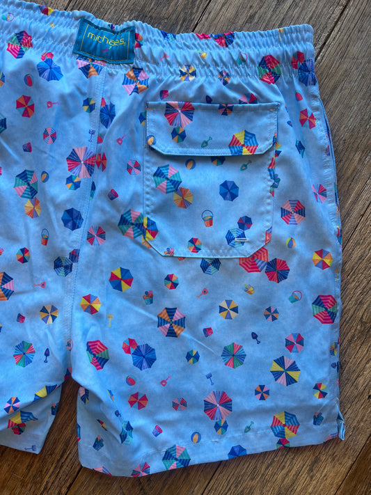 Shady Beach Swim Trunks