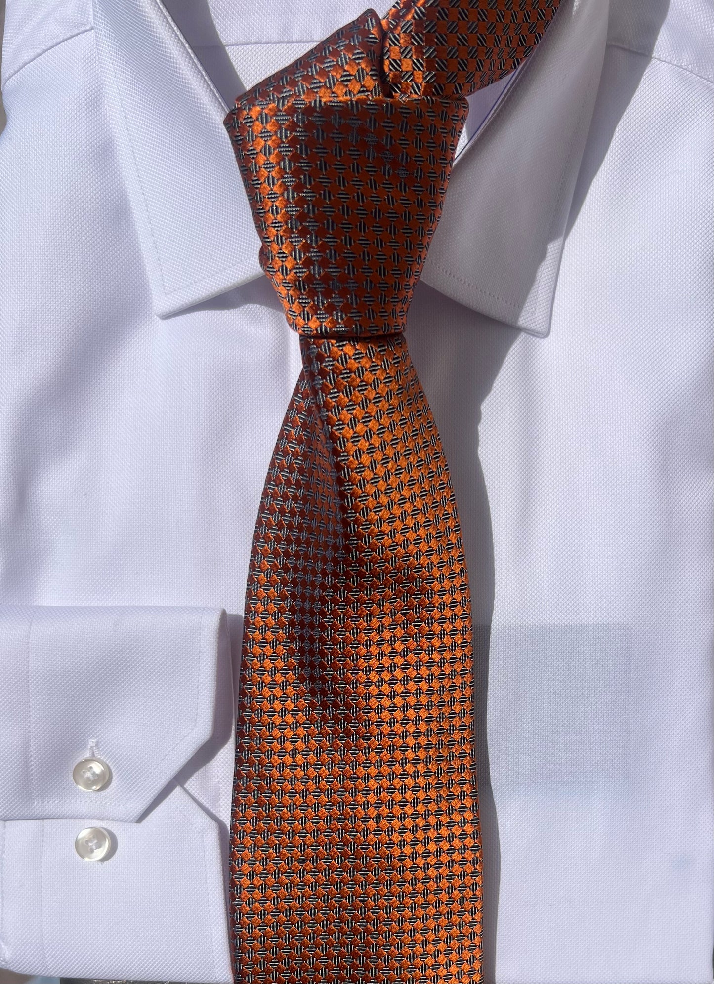 Orange Silk Necktie