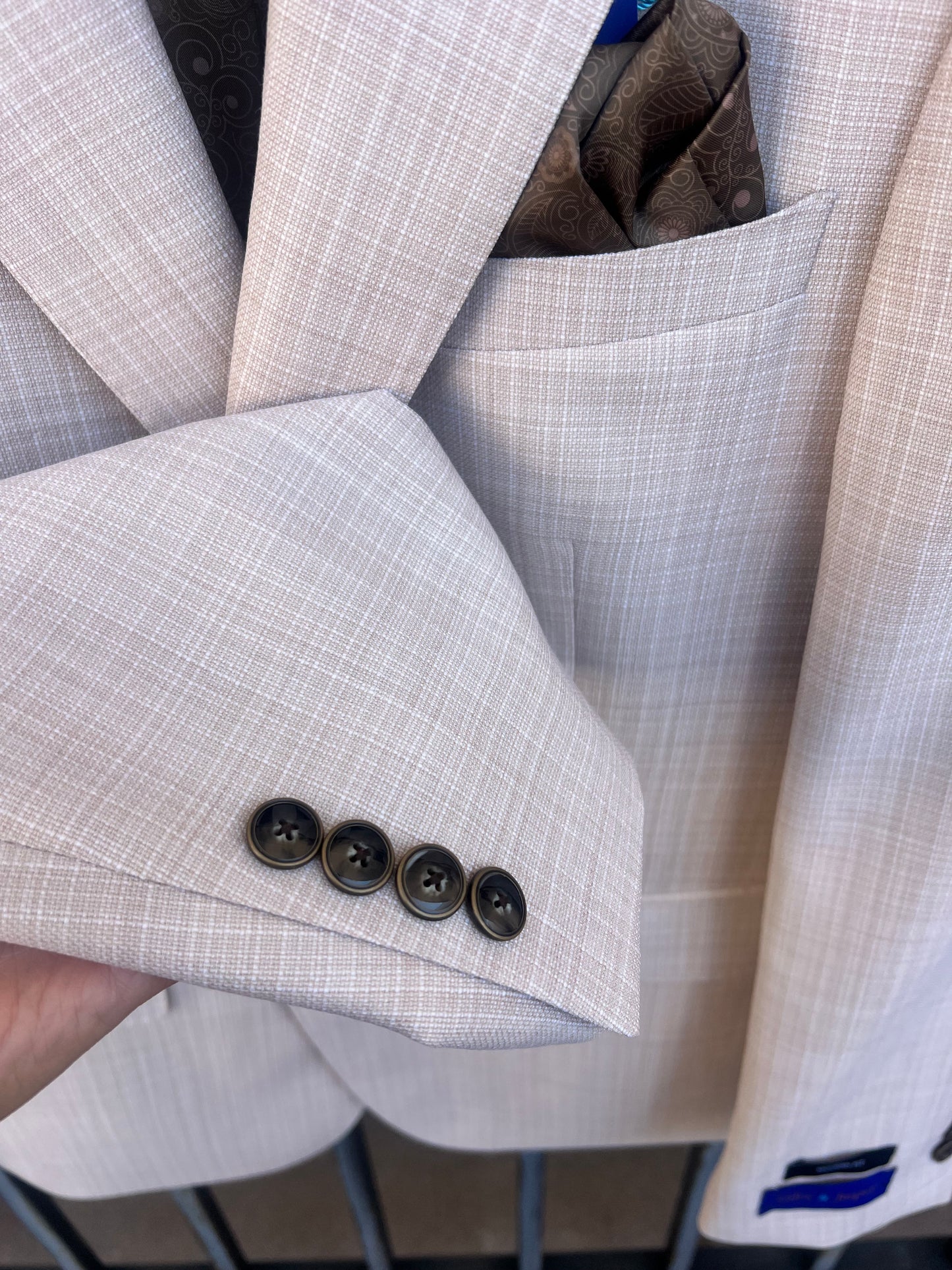 Sand Basketweave Sport Coat