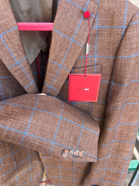 Freeman Brown Turquoise Sports Coat