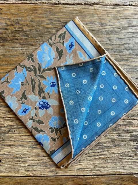 Preppy Floral Reversible Handkerchief