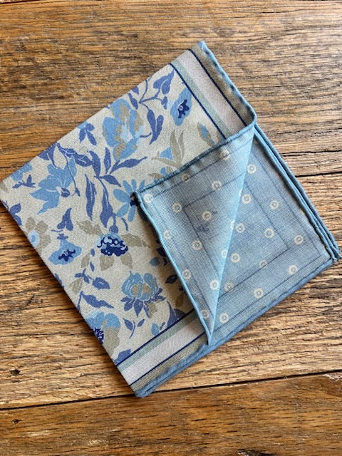 Preppy Floral Reversible Handkerchief