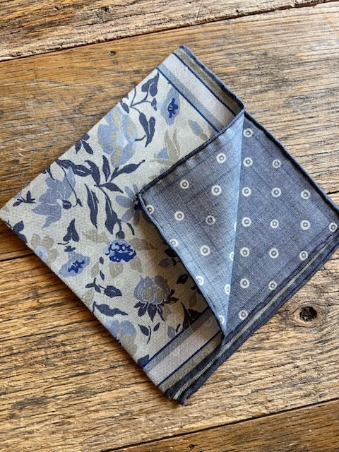 Preppy Floral Reversible Handkerchief