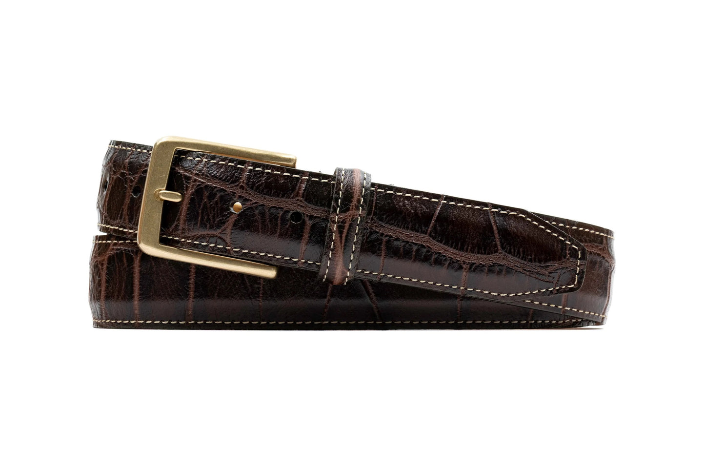 JUSTIN ALLIGATOR GRAIN LEATHER BELT