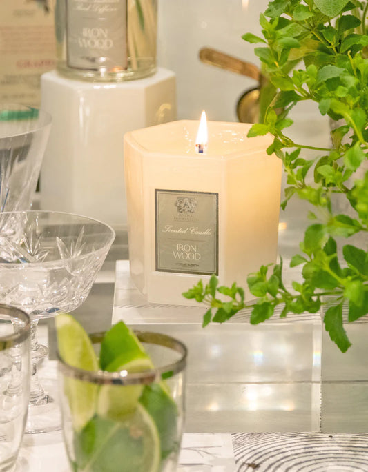 9 oz Iron Wood Hexagonal Candle