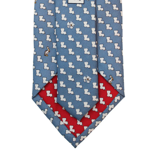 Louisiana Tie - NOLA Navy