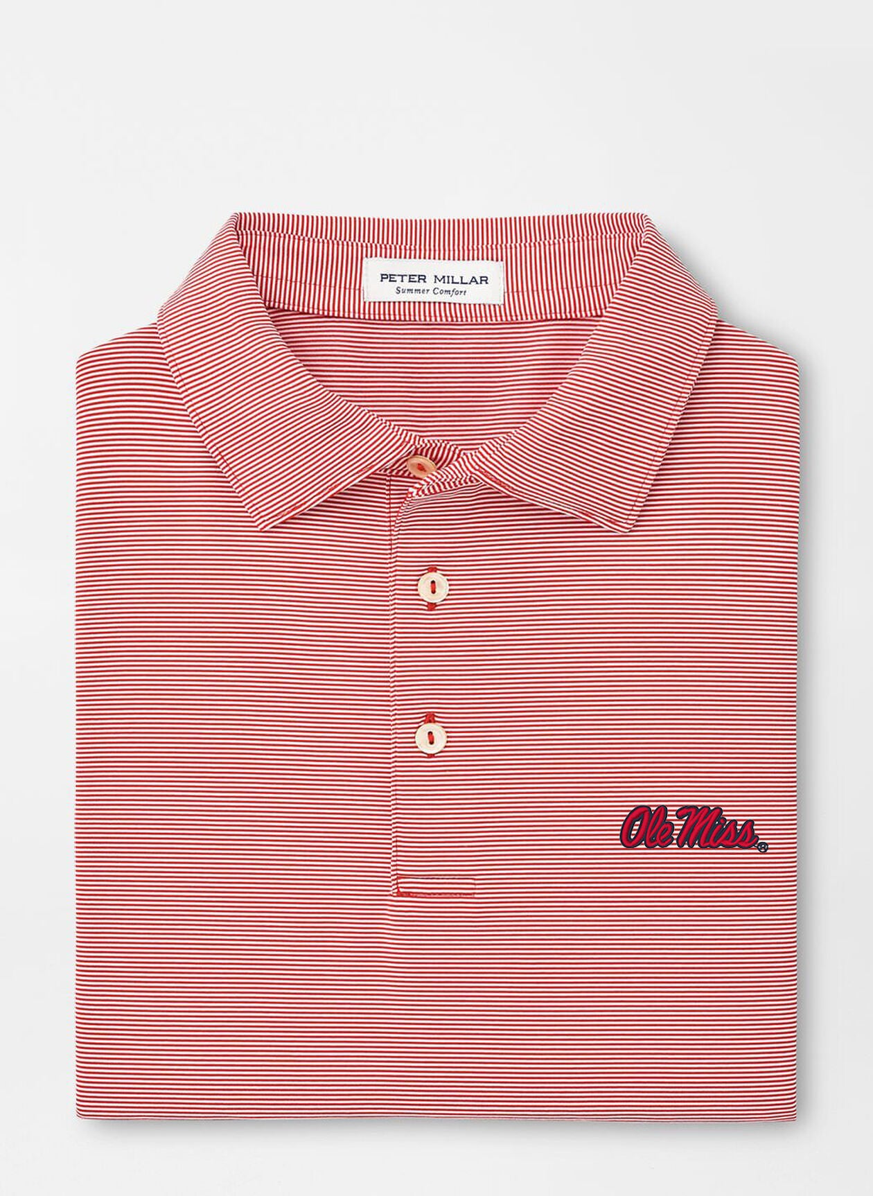 Ole Miss Jubilee Stripe Stretch Polo