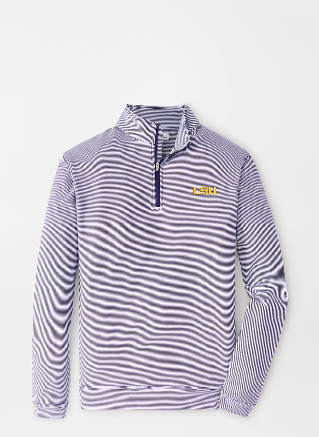LSU Perth Sugar Stripe Performance 1/4 Zip