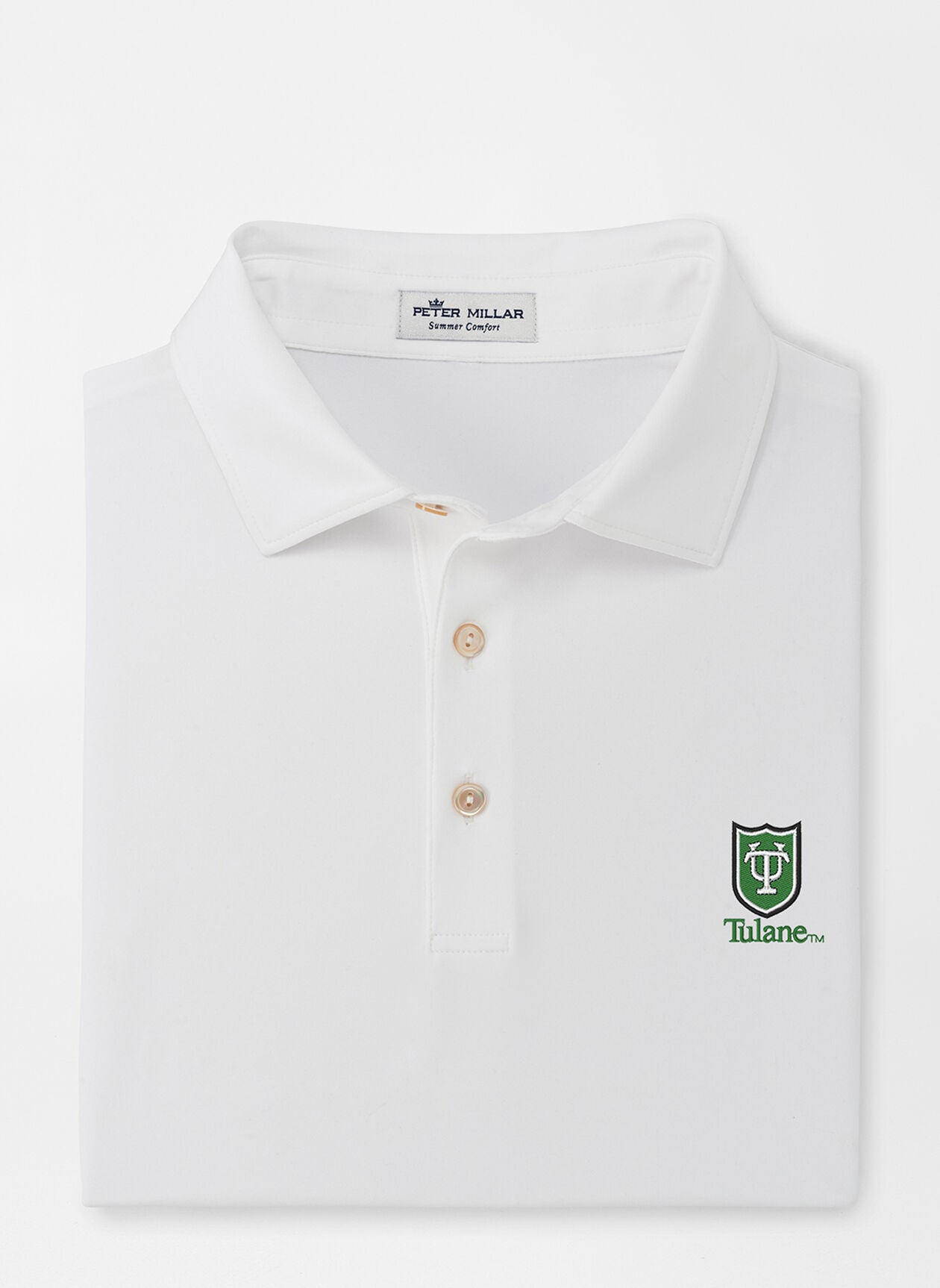 Tulane Solid Performance Jersey Polo