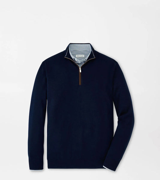 Autumn Crest Suede Trim Quarter-Zip