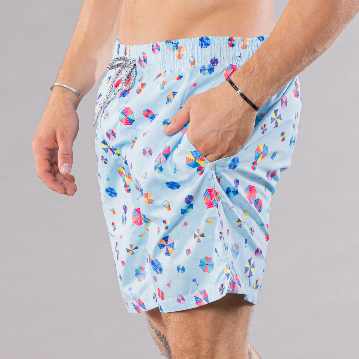 Shady Beach Swim Trunks