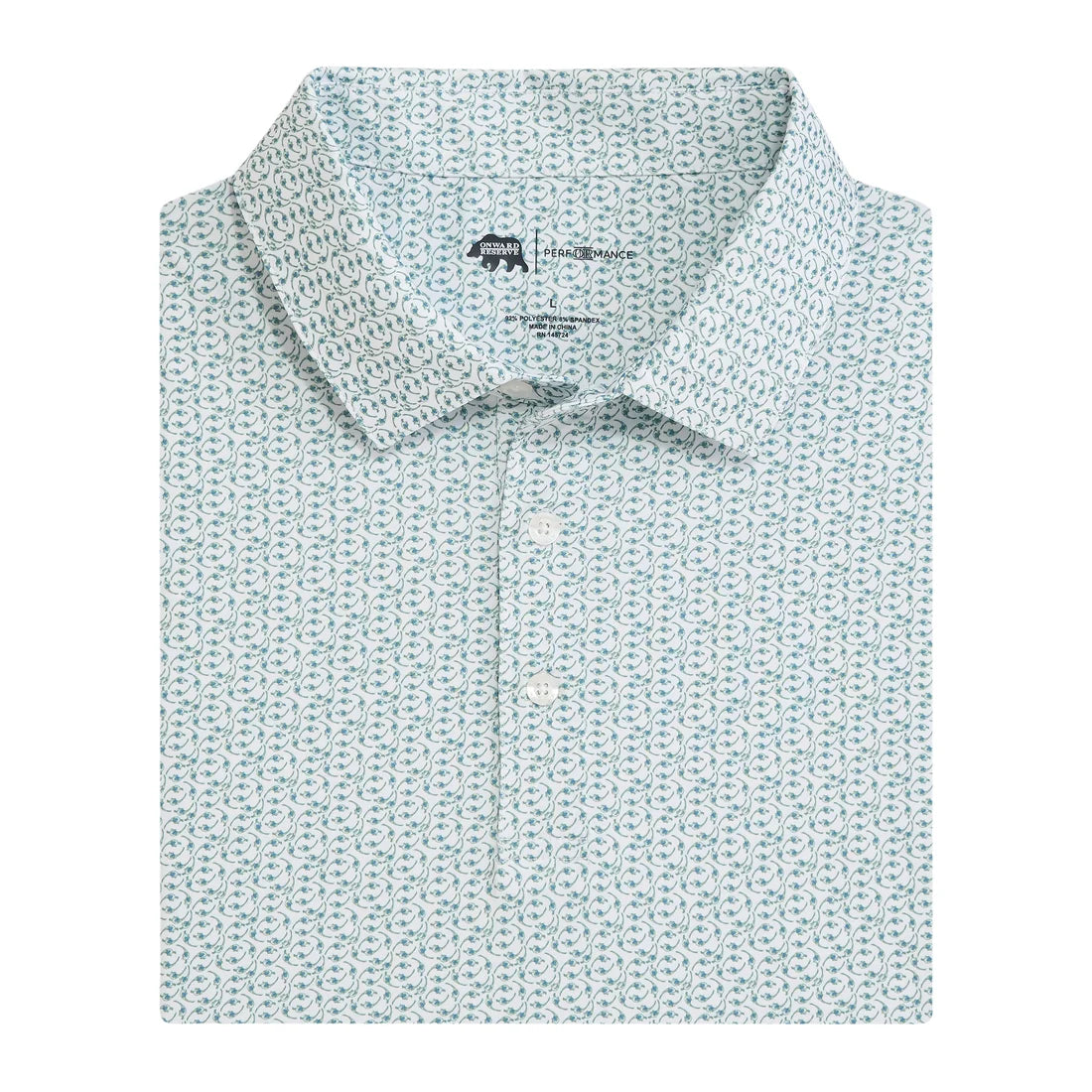 Bevy Printed Performance Polo