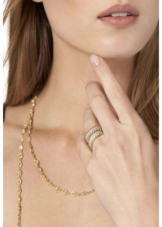 Signature Pavé 5-Stack Ring