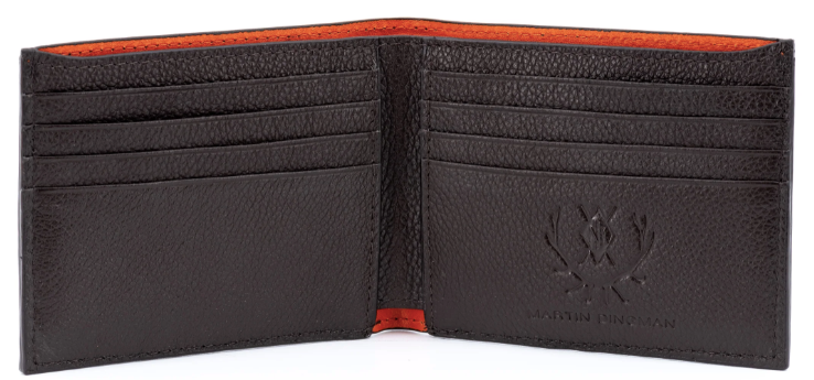 Anthony Alligator Grain Leather Billfold - Chestnut