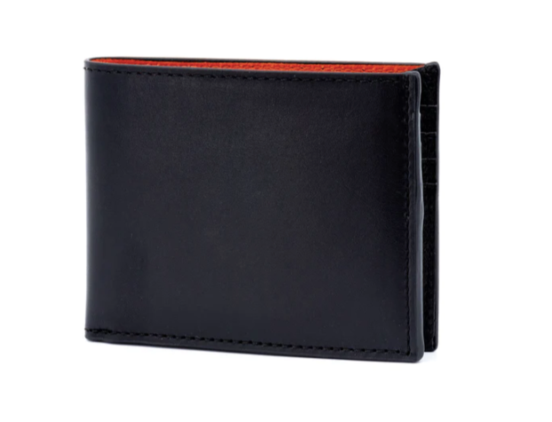 Edward Saddle Leather Billfold - Black