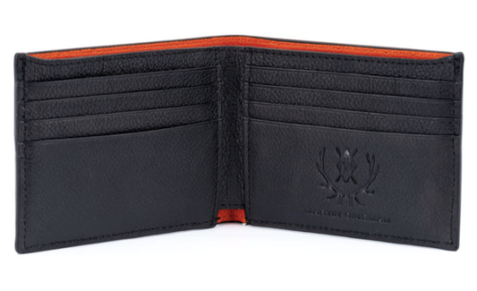 Edward Saddle Leather Billfold - Black