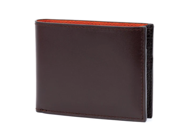 Edward Saddle Leather Billfold - Chocolate