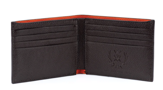 Edward Saddle Leather Billfold - Chocolate
