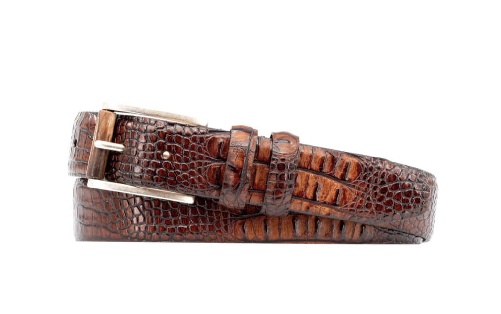 Hadley Baby Hornback Alligator Grin Leather Belt