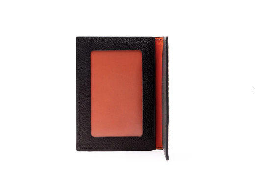 Bill Water Buffalo Leather ID Wallet - Burnt Cedar