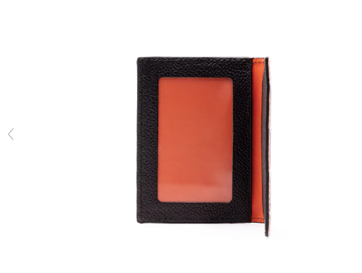 Anthony Alligator Grain Leather ID Wallet - Chestnut