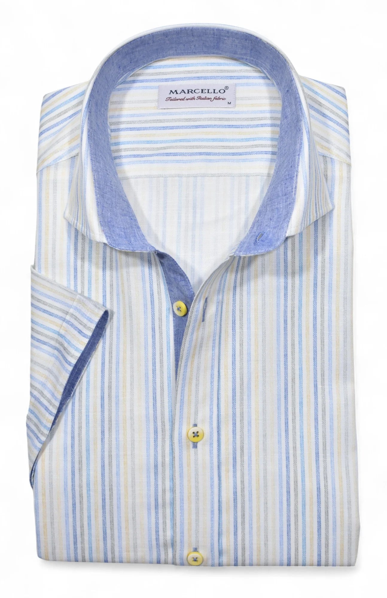 Pastel Stripe Short Sleeve Sport Shirt