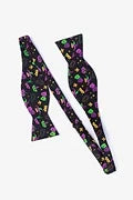 Silk Mardi Gras Masquerade Bow Tie