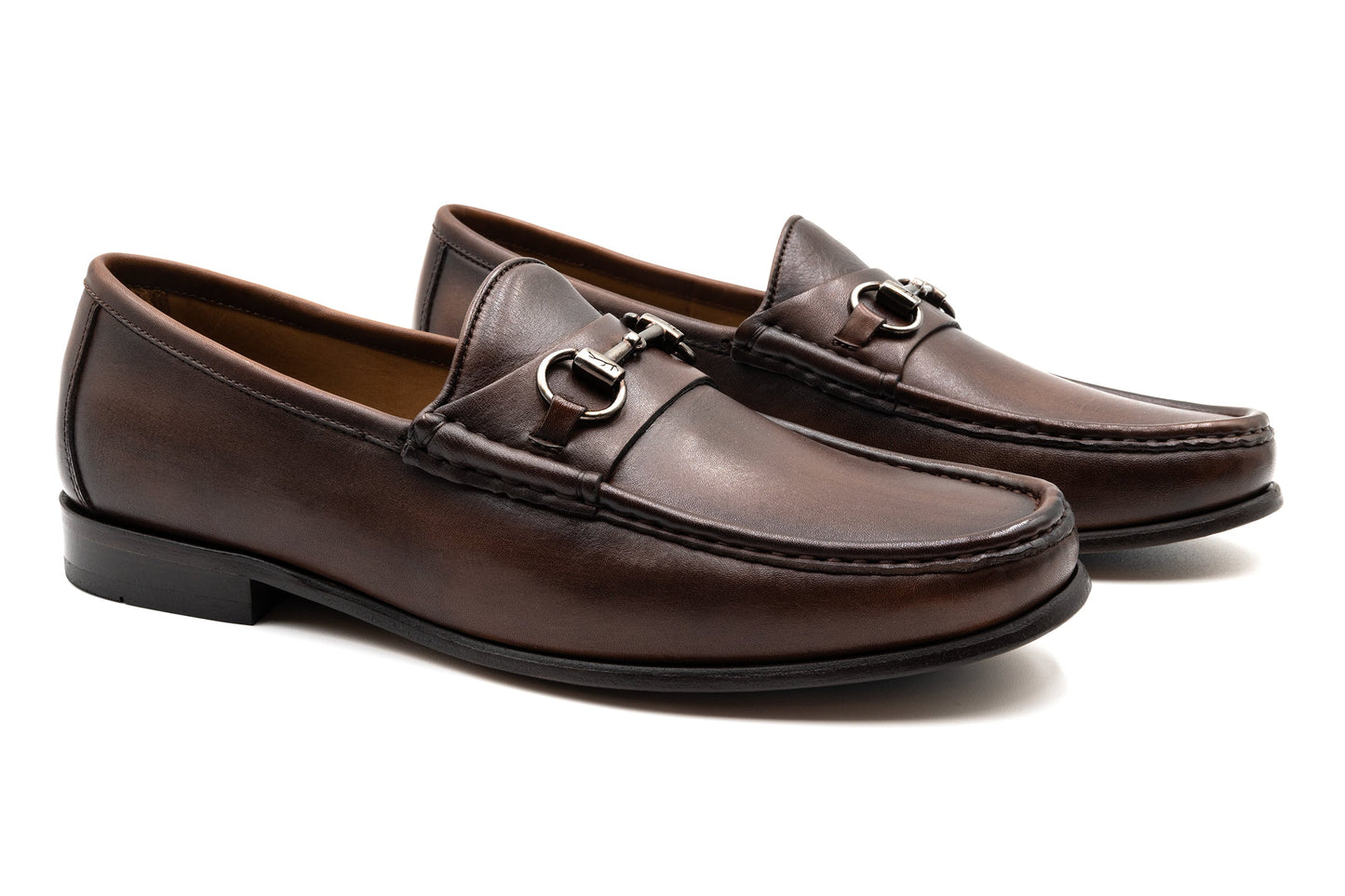 Addison Calf Leather Horse Bit Loafers