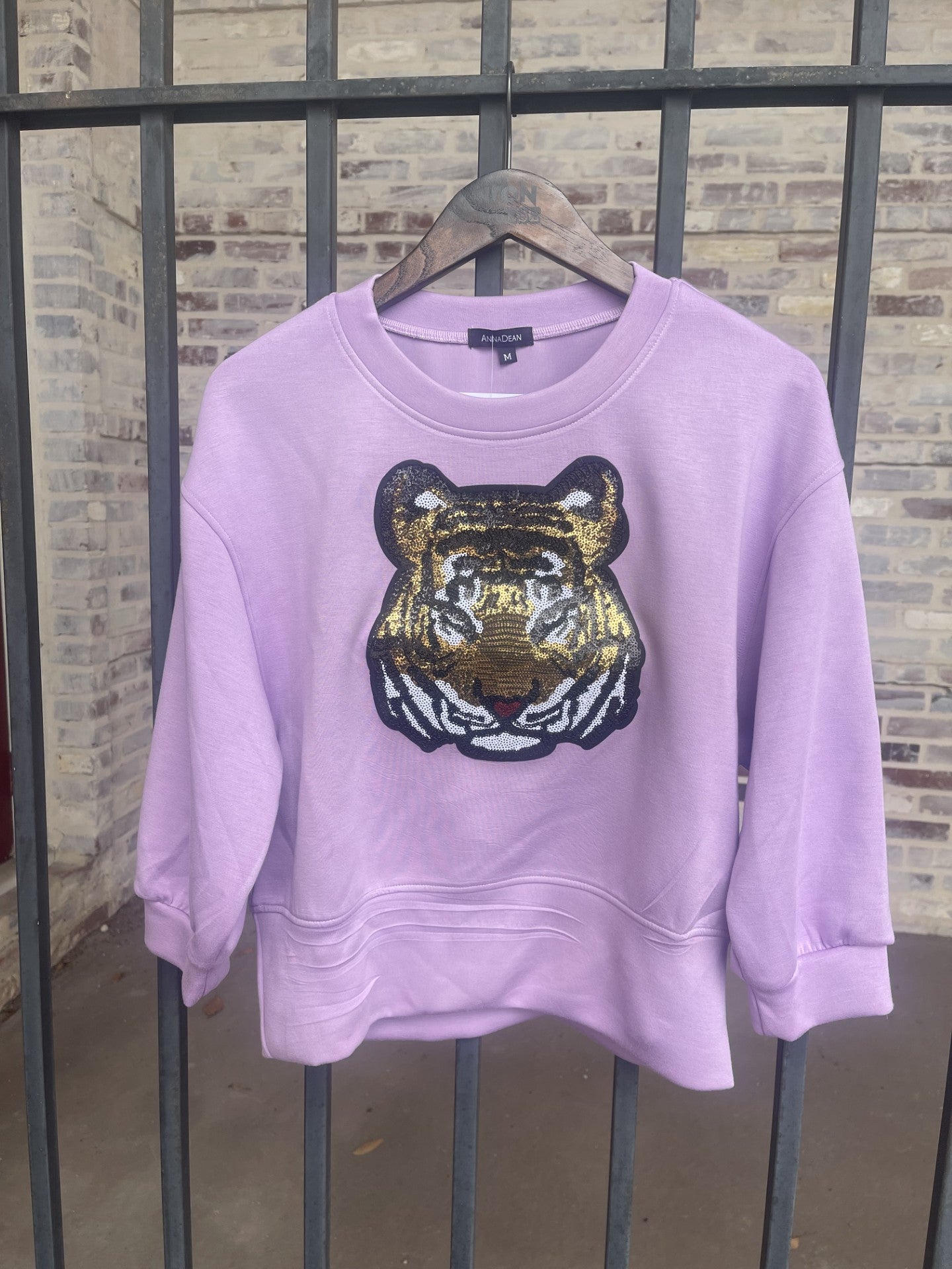 Tiger Cropped Scuba Sweatshirt