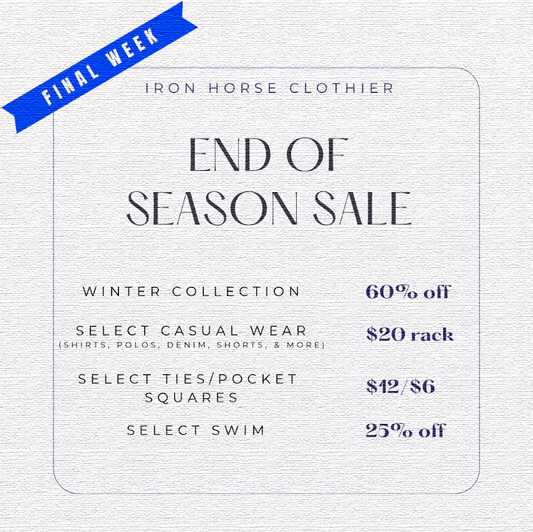 End of Season SALE!!! FINAL WEEK!!