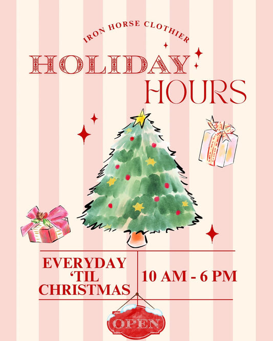 Open EVERY DAY until Christmas