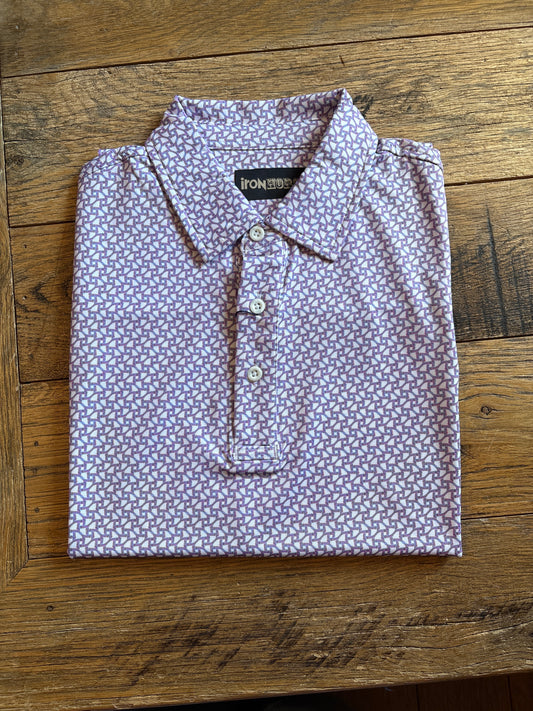 Purple Pattern Iron Horse Polo