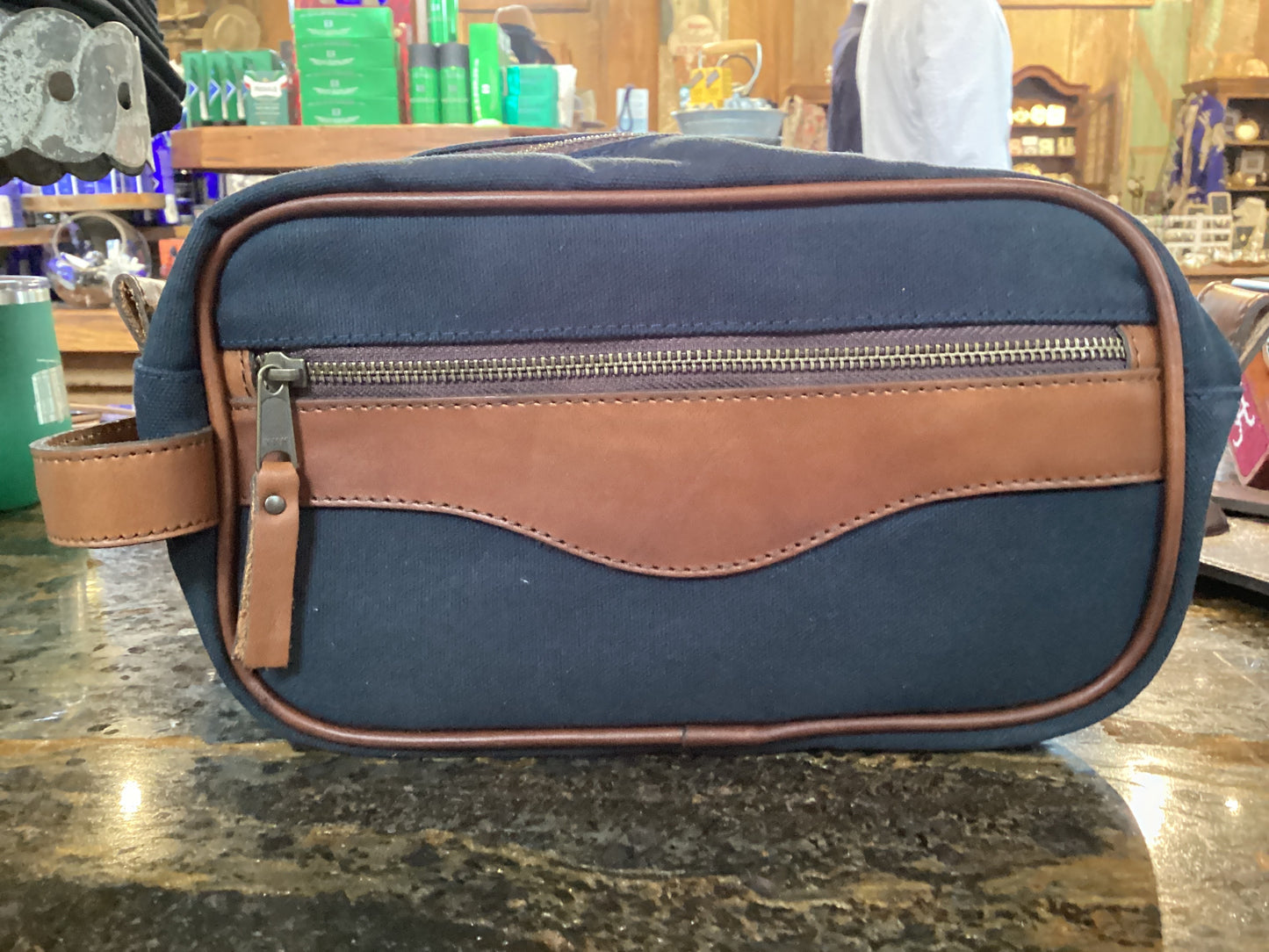 Campaign Waxed Canvas Toiletry Shave Kit