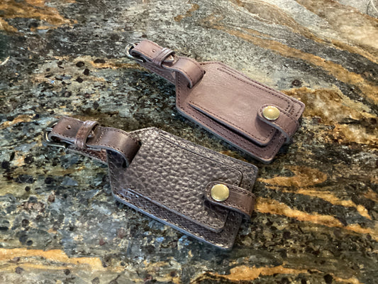 Campaign Leather Luggage Tag